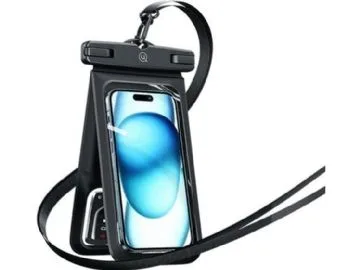 Usams Dubbelt vattentätt fodral 6,7" IP68 svart/svart FSD1401 (YD014)