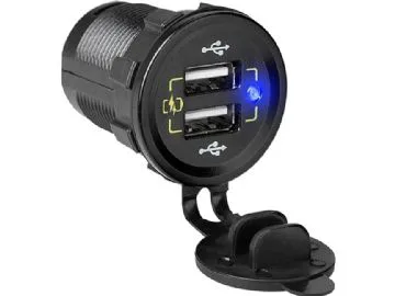 Blow 75-697# bilmonterad laddare 2xusb m18c