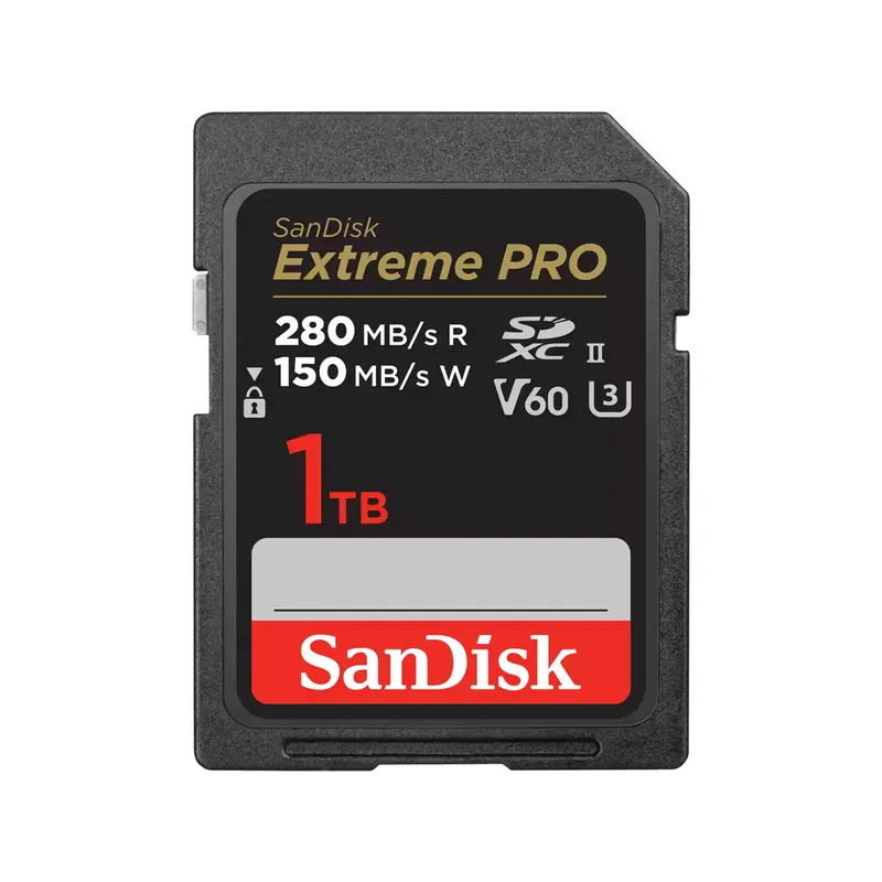 Secure Digital SDXC 1 TB SanDisk Extreme Pro, 280/100 MB/sek, Class 10, UHS-II U3, V60