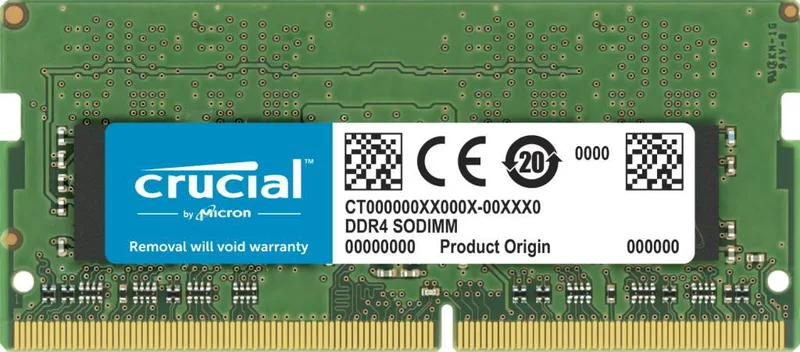 Crucial DDR4 32GB 3200MHz CL22 Non-ECC SO-DIMM 260-PIN