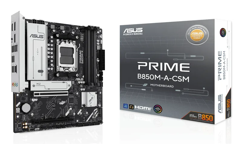 ASUS PRIME B850M-A-CSM moderkort, micro ATX