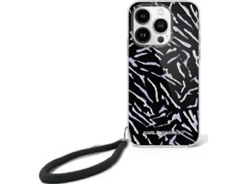 Karl Lagerfeld Mobilskal till iPhone 16 Plus Zebra Med Sladd