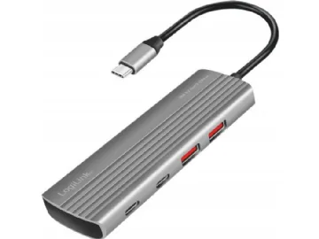 LogiLink Adapter USB 3.2 Gen2 2x USB-A, 5x USB-C, PD, 100 W