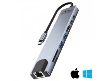 MEDIA-TECH 8-in-1 Giga LAN MT5046