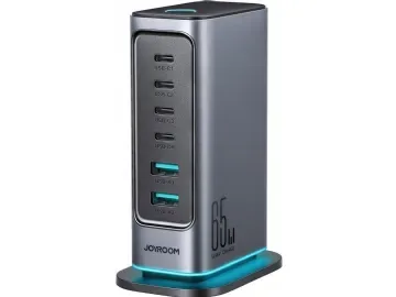Joyroom JR-TCM02 multi-port GaN 65W EU 4x USB-C 2x USB-A laddare