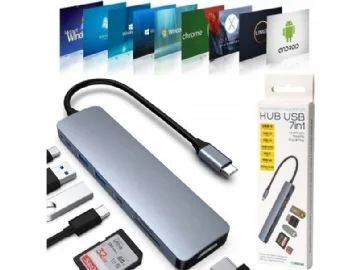 Platinet adapter Multimedia 7in1 (45985)