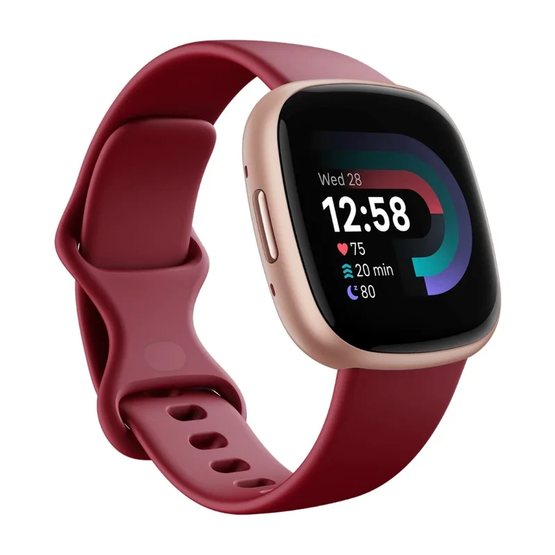 Fitbit Versa 4 FB523RGRD Aktivitetsspårare, Röd, En Storlek