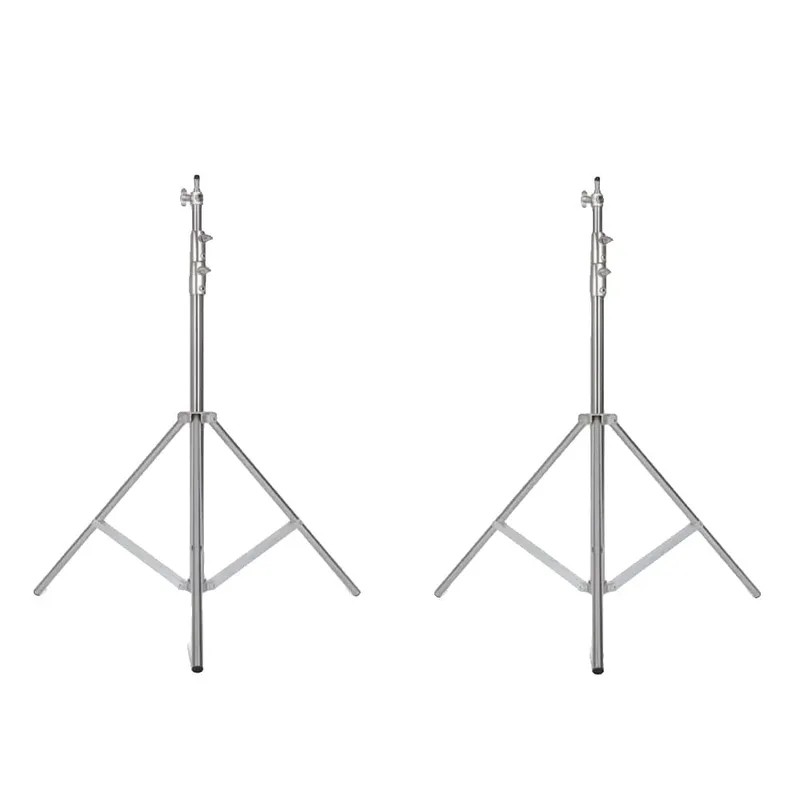 Ljusstativ, Rostfritt Stål, 290 cm Maximal Höjd,2st 2.8m Stativ