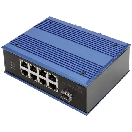 Digitus Professional switch, 8 portar Fast Ethernet, ohanterad