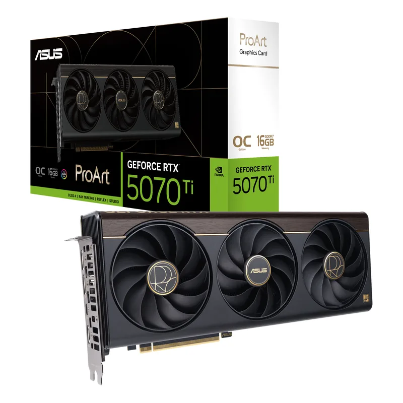 Asus GeForce RTX 5070 Ti PROART OC 16 GB GDDR7, HDMI/2xDP/USB-C