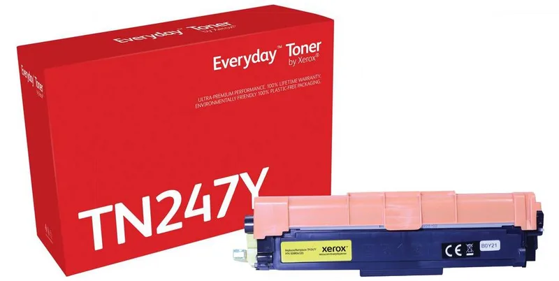 Xerox Brother TN-247Y Miljötoner, 2300 sidor, Gul