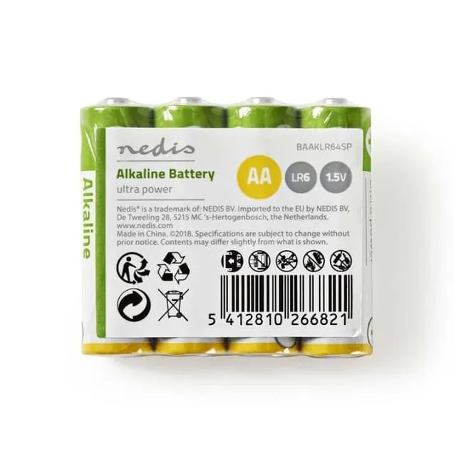 Nedis Alkaliskt batteri AA