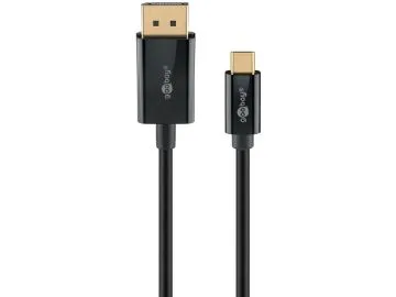 Goobay 75705, 2 m, USB Type-C, DisplayPort, Hankoppling, Hankoppling, Rak