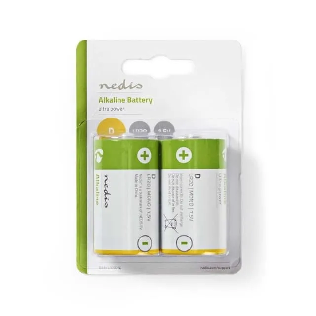 Nedis Alkaliskt batteri D