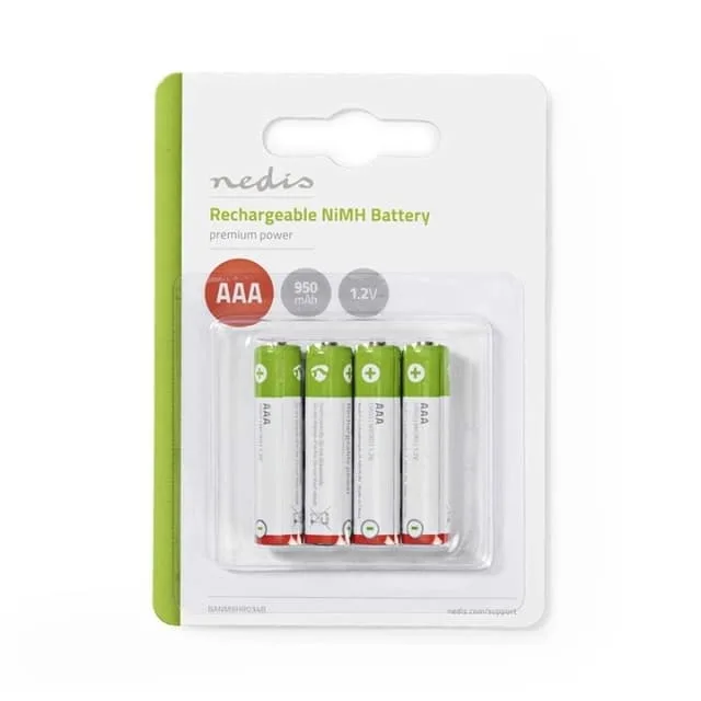 4st Ni-Mh AAA Laddbara batterier 950 mha