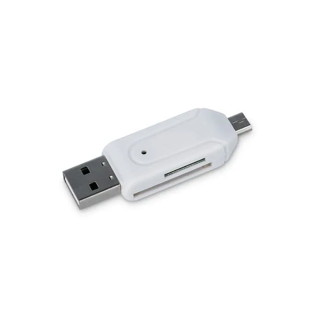 Forever microSD / SD Minneskortläsare USB + microUSB OTG