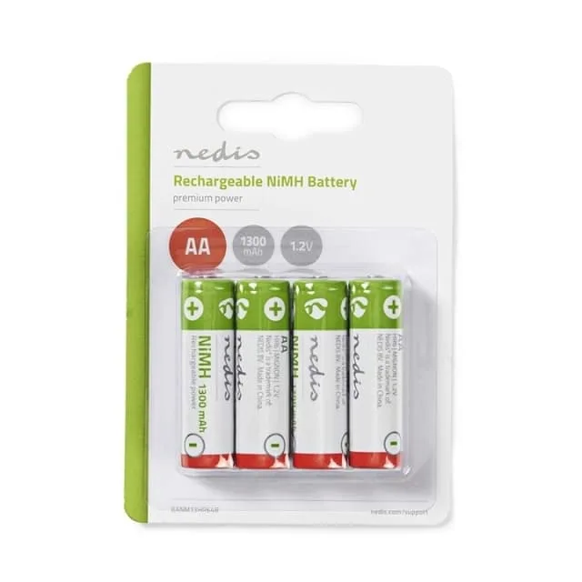Nedis Laddningsbara Ni-MH-batteri AA
