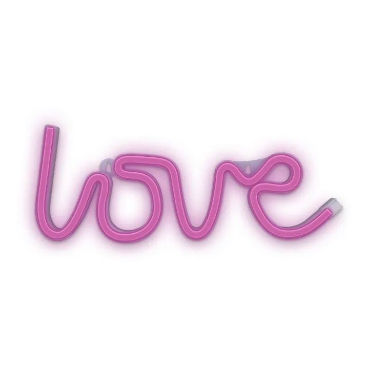Forever Light Neon LED-lampa Love batteri + USB FLNEO5