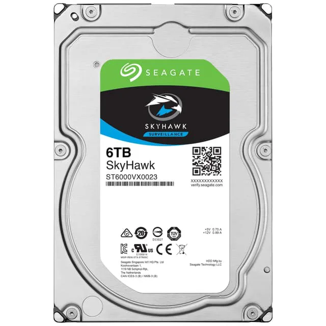 Seagate SkyHawk 3.5" intern HDD för övervakning