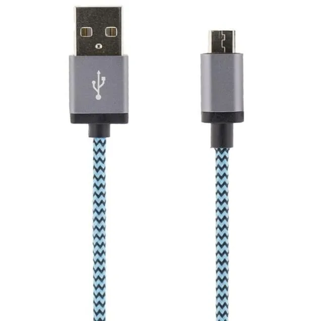 Streetz USB-kabel, USB Micro B ha och lightning ha, MFi, 1m, orange (IPLH-241)