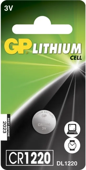 GP Litiumbatteri Knappcell CR1220 3V 1-P