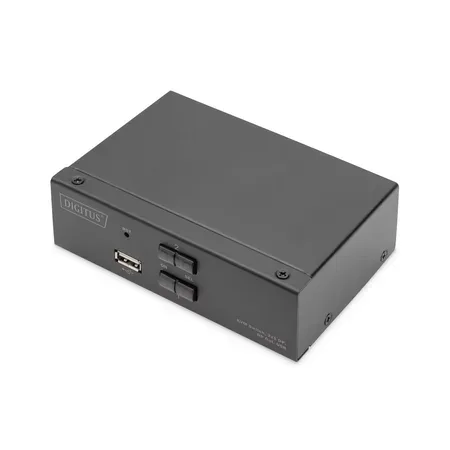 Digitus KVM-omkopplare för 2 datorer, DisplayPort