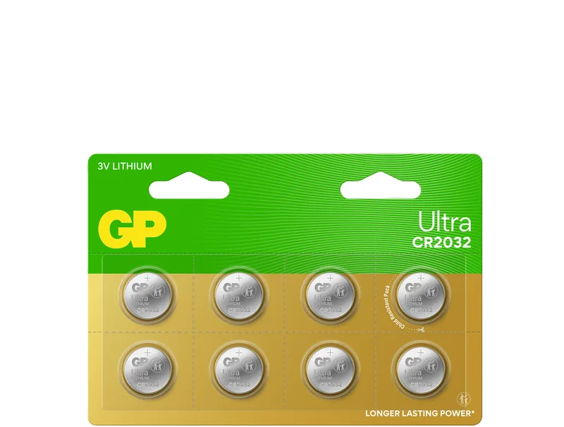 GP Batteries GP Ultra litiumbatteri CR2032, 3 V, 4-pack