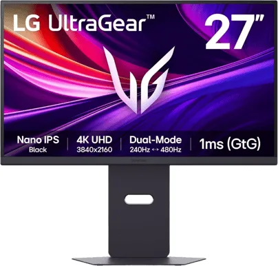 LG 27" UltraGear 27G850A Nano IPS Black 4K 240/480 Hz Dual Mode