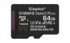 Micro Secure Digital SDXC 64 GB Kingston Canvas Select Plus Gen3