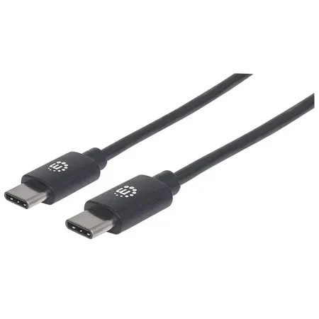 Manhattan 353342 USB 2.0-kabel USB-C till USB-C 1 m, svart