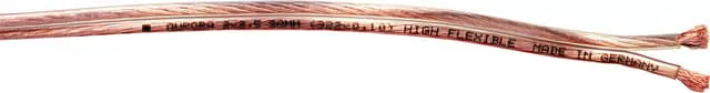 Qnect högtalarkabel 2 x 1.5mm² (100m/transparent)