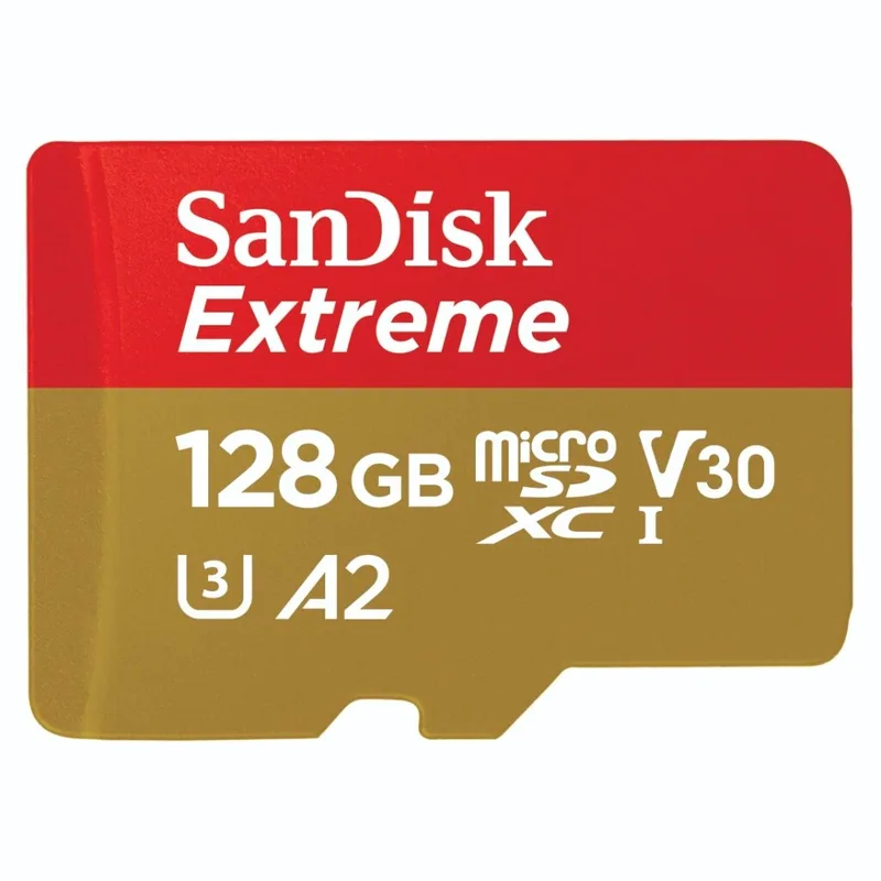 Sandisk MicroSDXC Extreme 128 GB 190 MB / 60 MB, U3, V30, A2 AC
