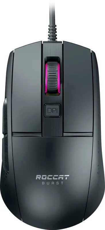 Roccat Burst – extremt lätt Optical Core gamingmus (hög precision, optisk sensor 8 500 Dpi, 68 g lätt, designad i Tyskland), vit