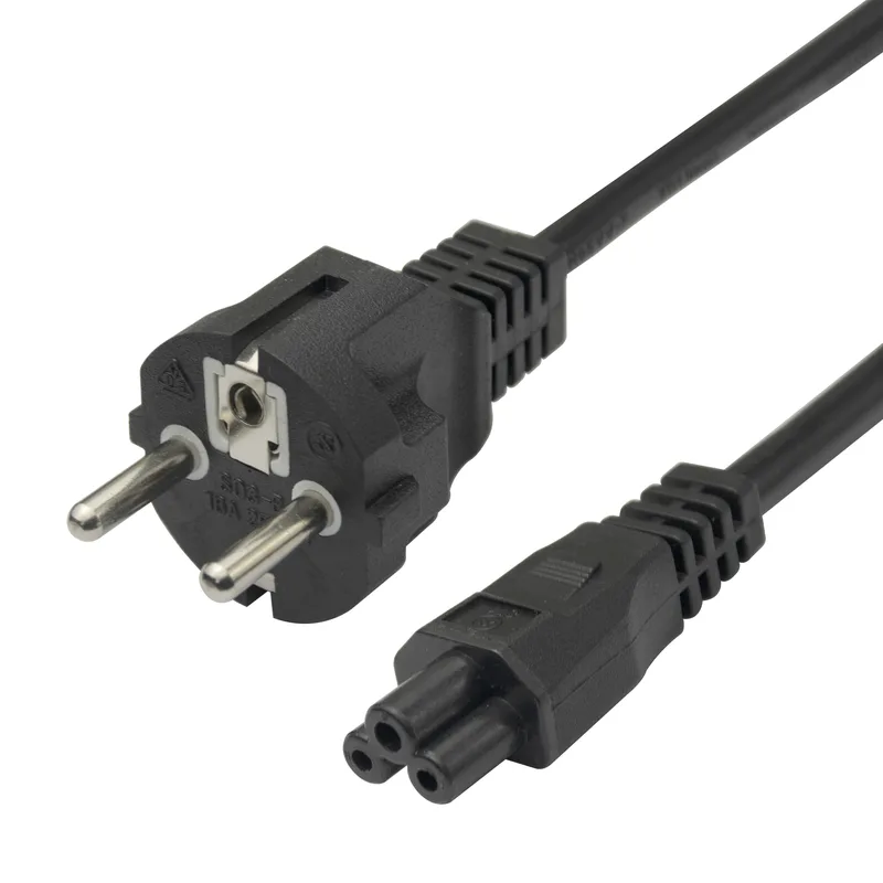 DELTACO - strömkabel - power CEE 7/7 till IEC 60320 C5