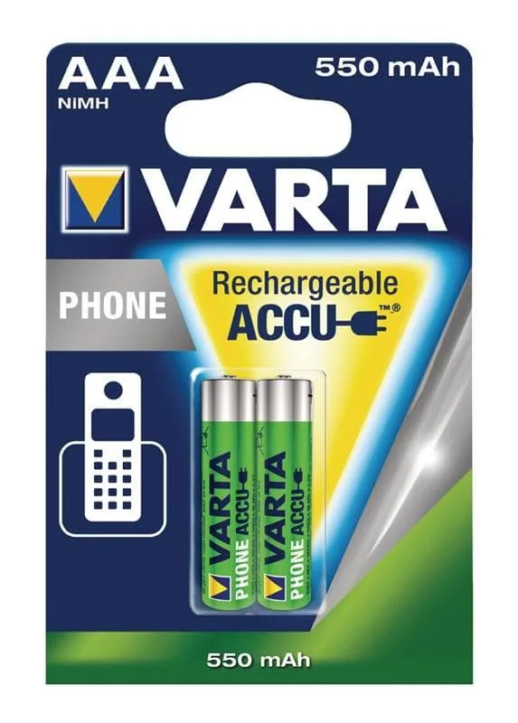 Varta VARTA-58397 Telefon Strömbatteri Hr03 550 Mah Bls 2