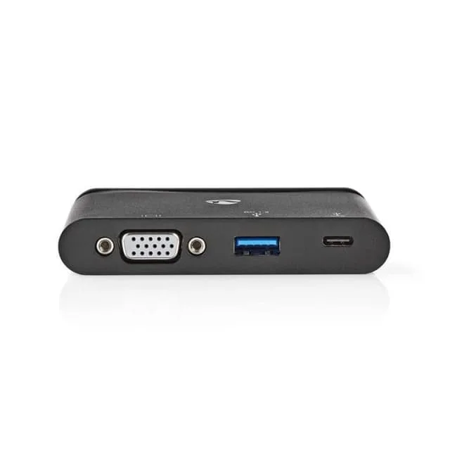 Nedis USB-C-datorhubb med USB 3.0 och VGA
