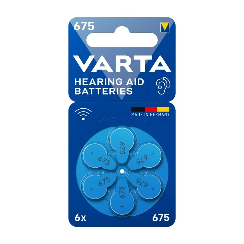 Varta 675 batterier för hörapparat 7042217 (6-pack)