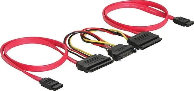DeLOCK SATA-kabel för 2xSATA-hårddiskar