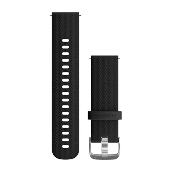 Garmin Quick Release 20 mm silikonarmband, svart