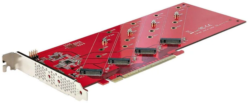 StarTech.com QUAD-M2-PCIE-CARD-B Quad M.2 PCIe-adapterkort
