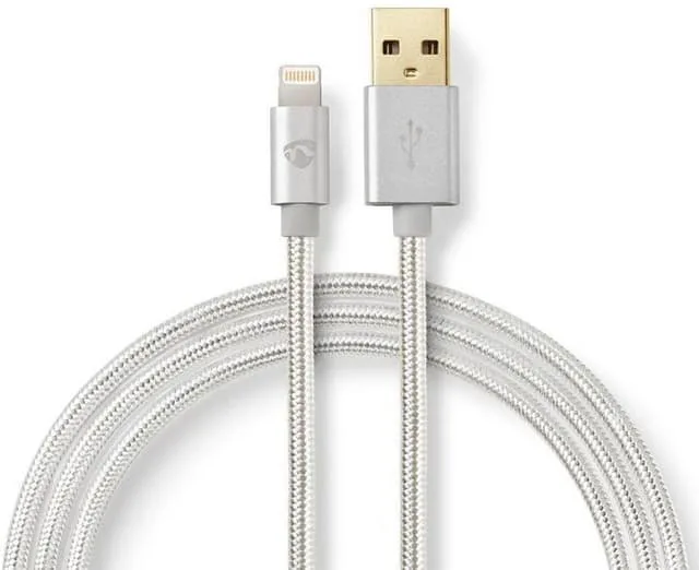 Nedis - Lightning-kabel - USB hane till Lightning hane
