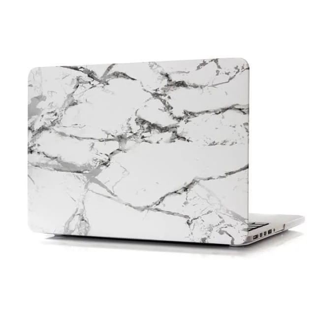 Hårdplastskal till MacBook Air 13,3 tum A1466/1369, marmor, vit