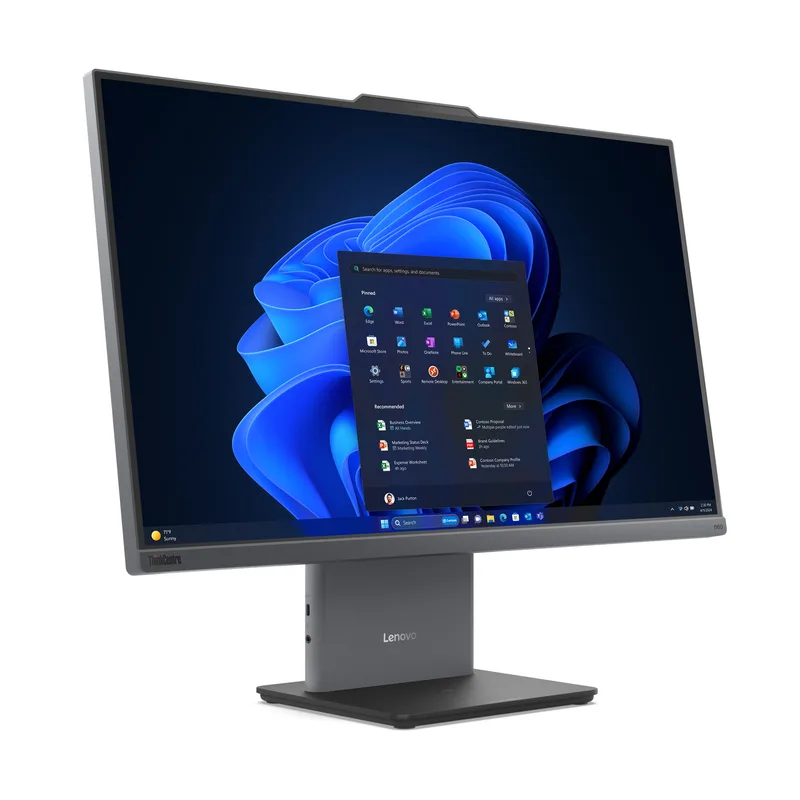 Lenovo ThinkCentre neo 55a G6, 23.8" Full HD IPS matt, AMD Ryzen 5 220, 16 GB, 512 GB PCIe SSD, WiFi 6, Bluetooth 5.2, webbkamera, Win11 Pro, inkl. tangentbord och mus, 3 års på-platsen-garanti