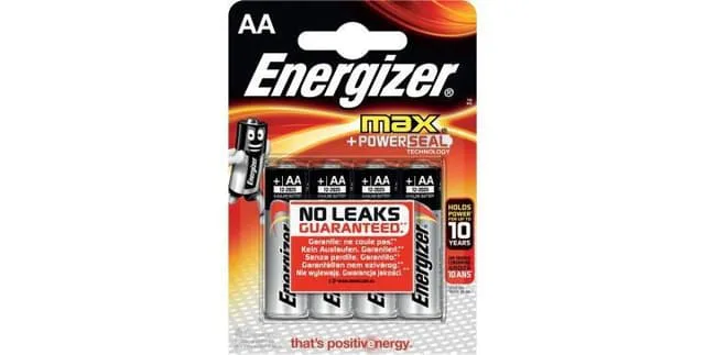 Alkaliska Läckagefria AA-batterier, 4-pack