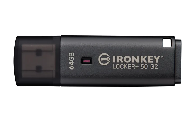 64 GB Kingston Ironkey Locker Plus 50 G2, USB 3.2, FIPS 197, AES-256