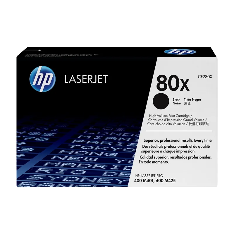 Hewlett-Packard HP 80X svart Laserjet-tonerkassett med Hög Kapacitet