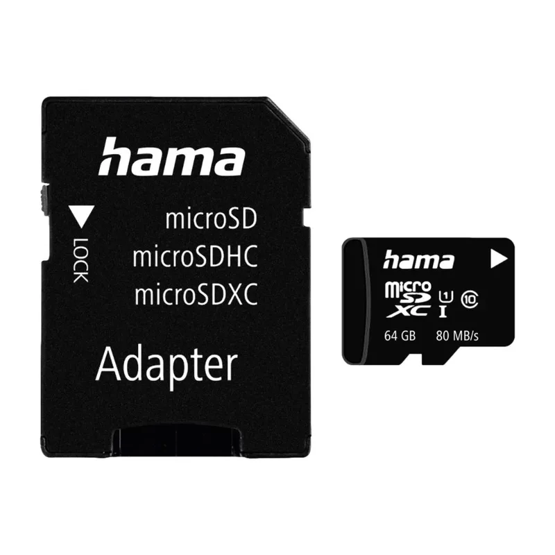 Hama microSDXC Class 10 UHS-I 64GB inkl. Adapter / Mobile