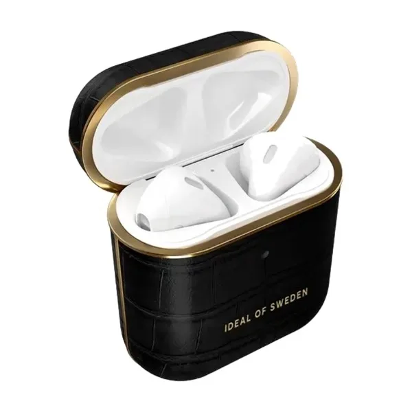 iDeal of Sweden fodral till AirPods Gen 1/2, Jet Black Croco