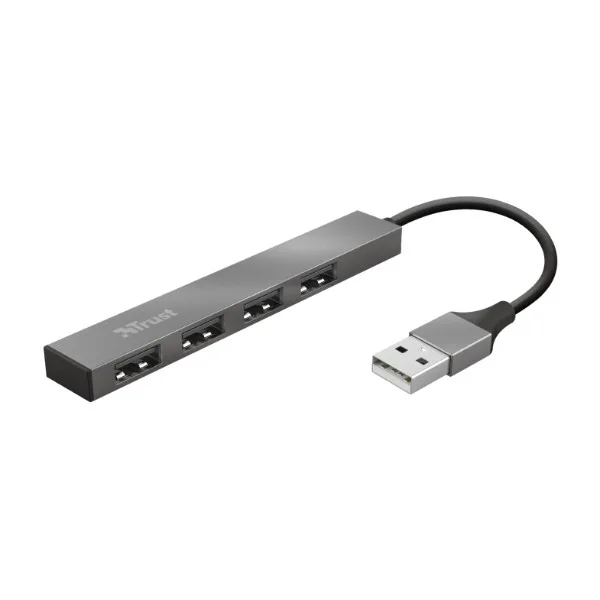 Trust Halyx Mini USB-hubb i Aluminium med 4 portar