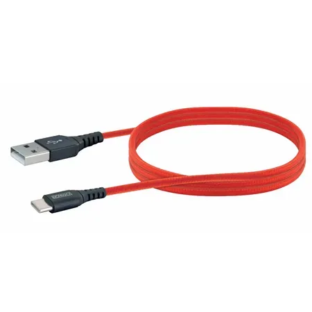 Schwaiger USB 3.1-kabel USB A till USB-C 1,2 m röd